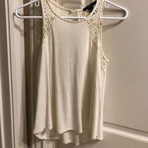Forever 21 Cream lace top